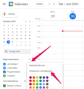 Jak dodać kalendarz Google do kalendarza dpoczta pl Pomoc dhosting pl